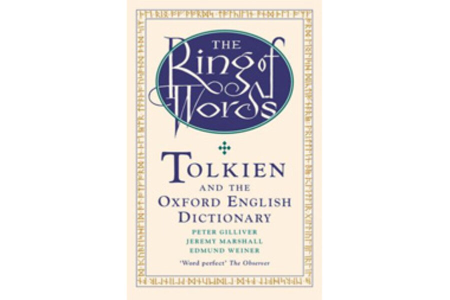 What was the first word Tolkien worked on in the Oxford English